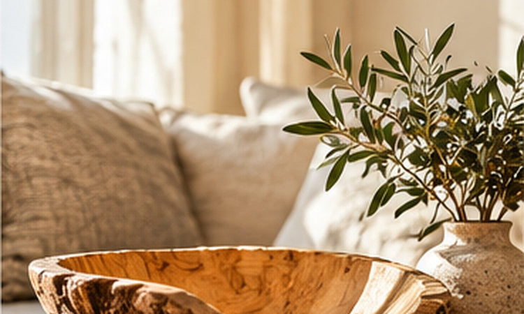 Wohnaccessoires aus Naturmaterialien im Boho-Stil